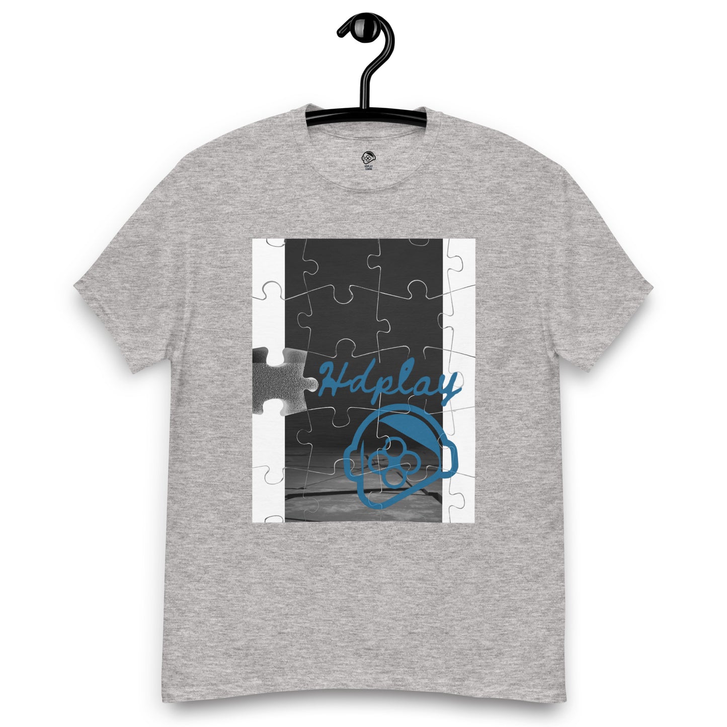 Men's Classic Short Sleeve Sports Grey T-Shirt