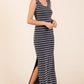 Mittoshop Striped Scoop Neck Sleeveless Maxi Dress