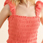 And The Why Smocked Ruffled Tiered Dress