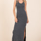 Mittoshop Striped Scoop Neck Sleeveless Maxi Dress