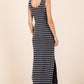 Mittoshop Striped Scoop Neck Sleeveless Maxi Dress