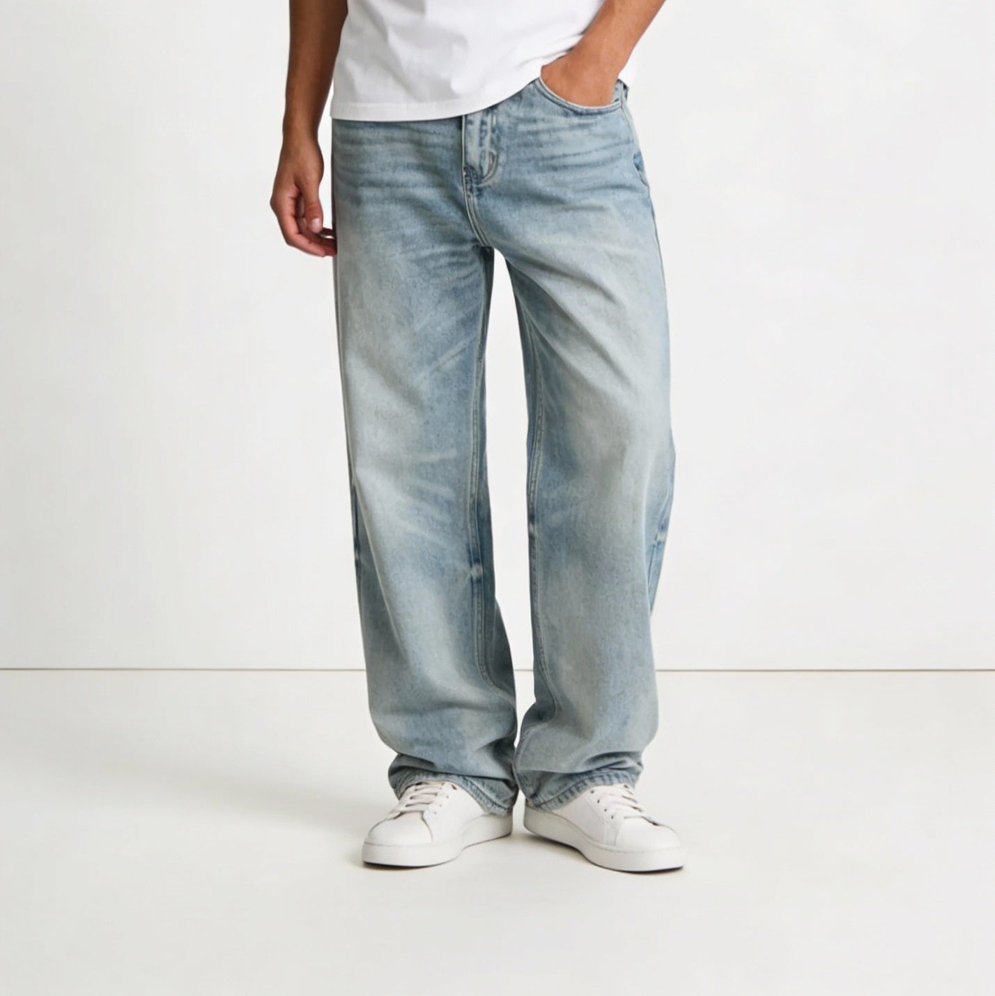 Men's Wide Leg Jeans