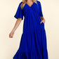 Haptics Tiered Babydoll Maxi Dress with Side Pocket