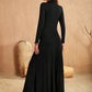 Turtleneck Long Sleeve Maxi Dress