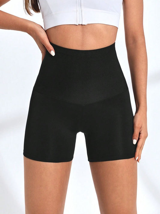 Basic High Waist Active Shorts