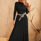 Turtleneck Long Sleeve Maxi Dress