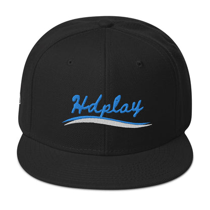 Flat Visor Black Snapback Hat