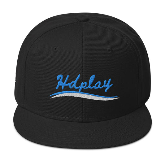 Flat Visor Black Snapback Hat