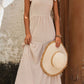 Tie Shoulder Smocked Tiered Dress