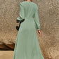 Puff Sleeve Flounce Dress