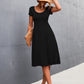 Scoop Neck Short Sleeve Dress