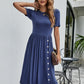 Button Detail Tee Dress with Pockets