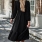 Smocked Surplice Long Sleeve Midi Dress