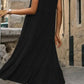 Decorative Button Tiered Tank Dress