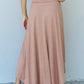 Ninexis First Choice High Waisted Flare Maxi Skirt in Camel