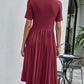 Button Detail Tee Dress with Pockets