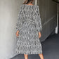 Zebra Animal Print Belted Midi Dress