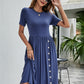 Button Detail Tee Dress with Pockets