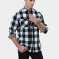 Men's plaid shirt flannel ground shirt