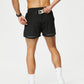Men's breathable loose version quick-drying running training three-quarter shorts